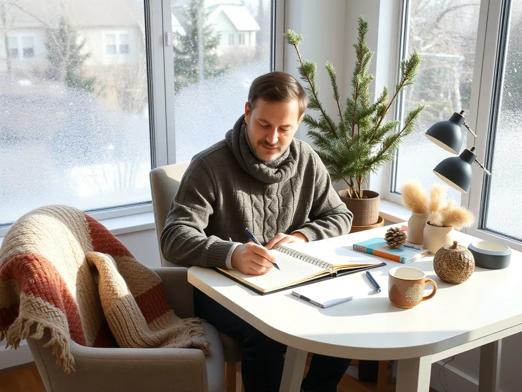 Aamu talvella rauhallisessa ympäristössä Aamu talvella rauhallisessa ympäristössä
