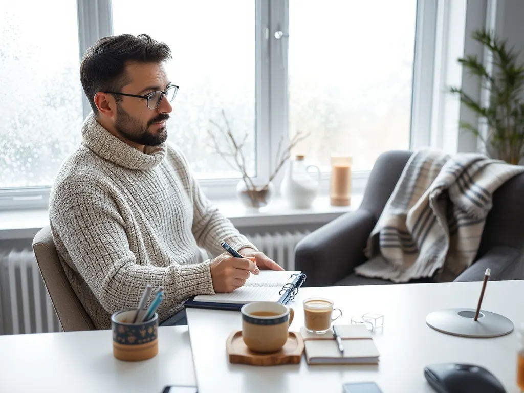 Rauhoittava talvikuva