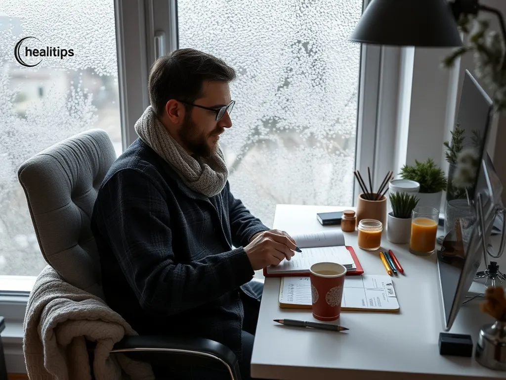 Talvinen työtila Talvinen työtila