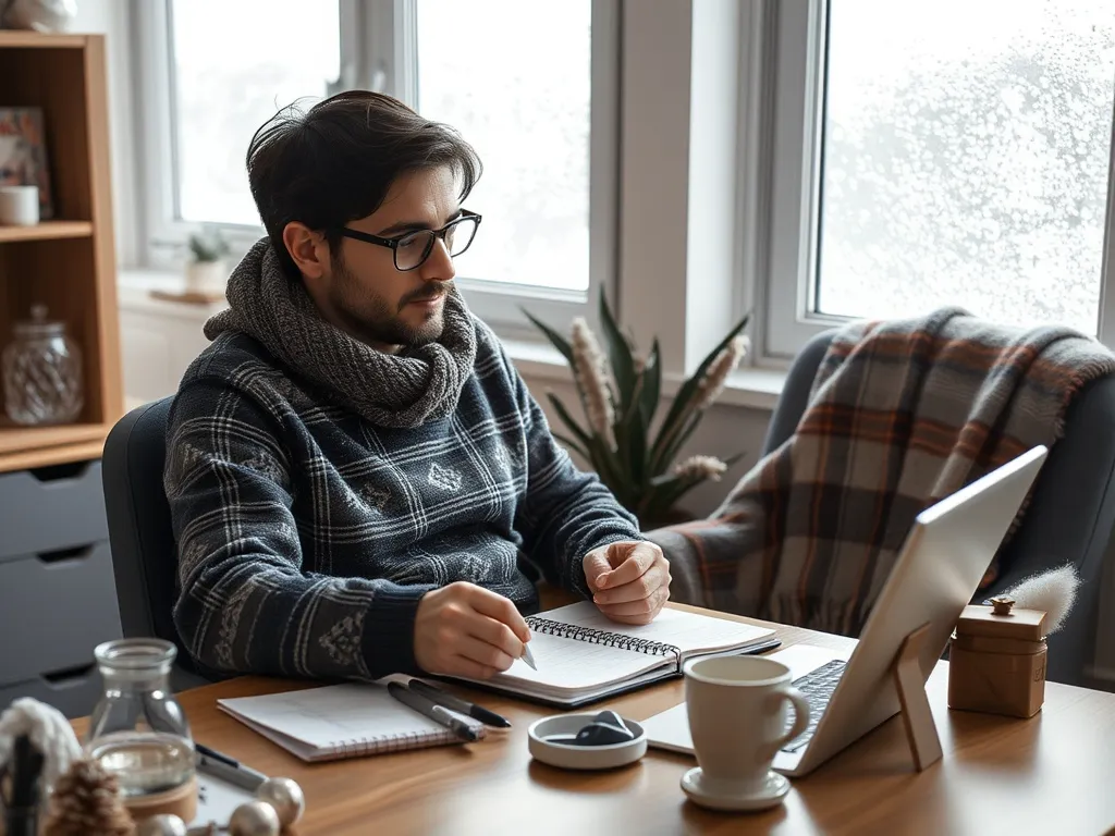 Suunnitteluvihko ja kahvi